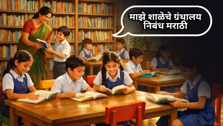 My School Library Essay in Marathi : माझे शाळेचे ग्रंथालय निबंध मराठी